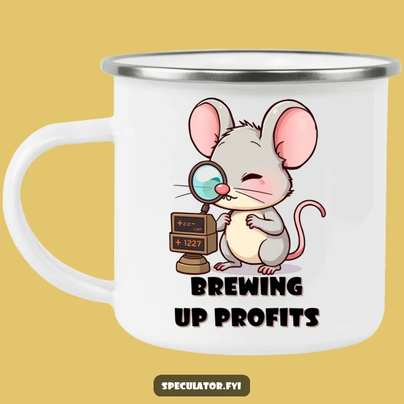 Funny Mouse Finance Camping Mug: Clever Investor, Perfect Funny Gift
