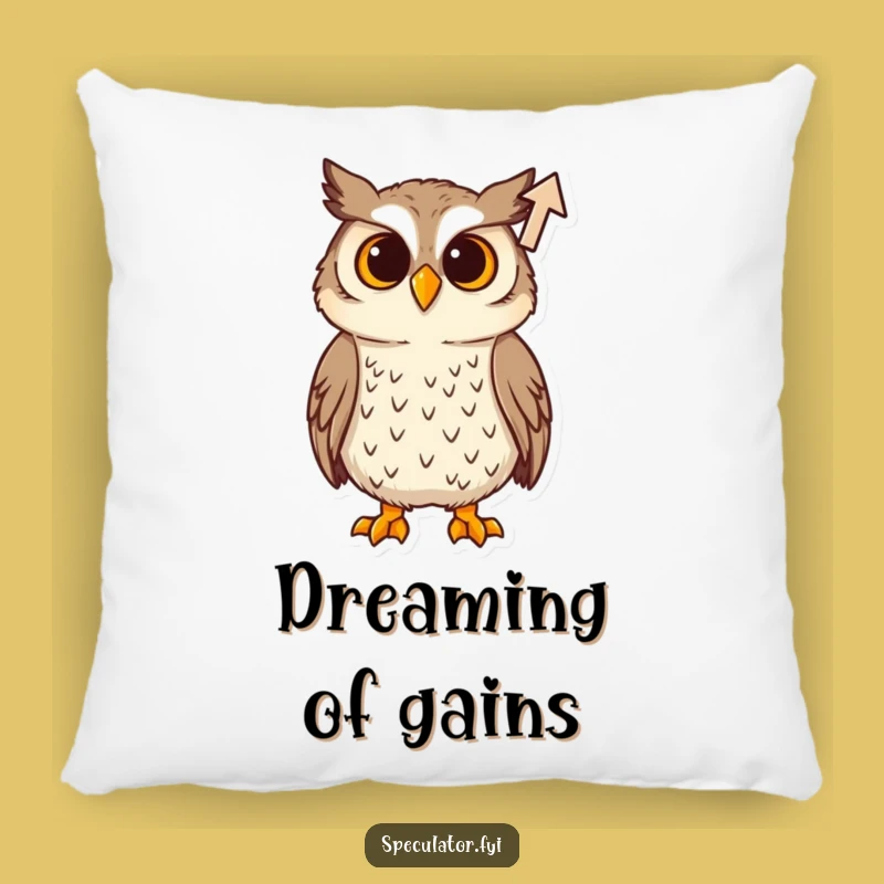 Funny Curious Owl Arrow Pillow: Cozy Up with Insight!