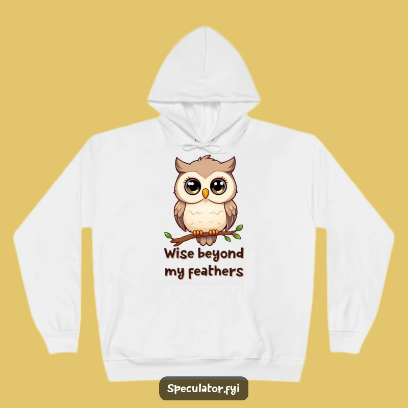 Funny Owl Hoodie: Cozy Wise Gazer, Warm Thoughtful Gift
