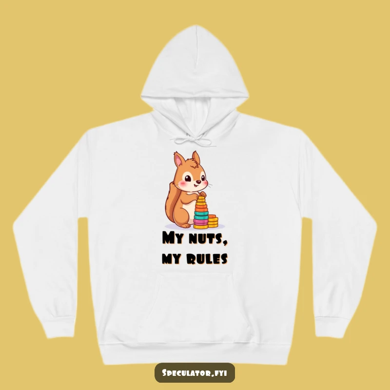 Cozy Funny Squirrel Counting Tokens Hoodie: Warm, Playful Animal Gift for All