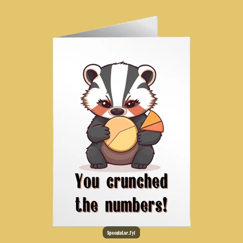 Free Printable Congrats Card: Serious Badger Chart, Funny Downloadable for Achievers