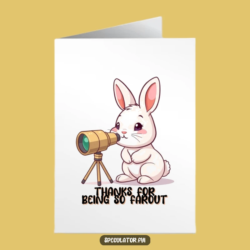 Free Printable Thank You Card: Bunny Appreciates Your Kindness!
