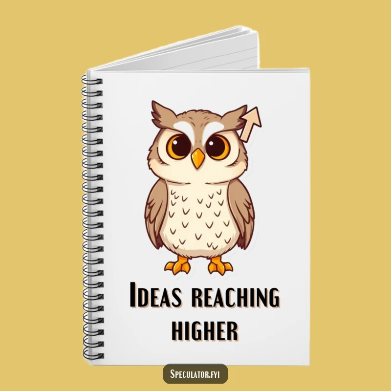 Funny Curious Owl Arrow Notebook: Track Your Insights!