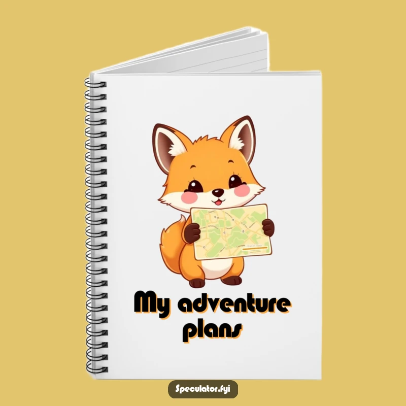 Funny Fox Cub Map Notebook: Chart Your Thoughts with This Hilarious Explorer's Journal