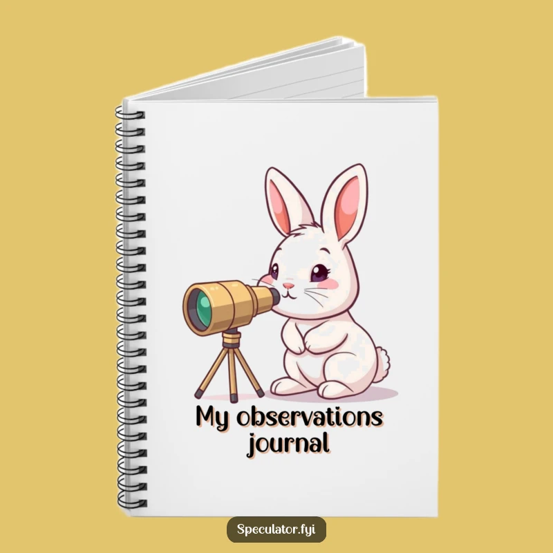Funny Curious Bunny Notebook: Journal for Explorers Gift