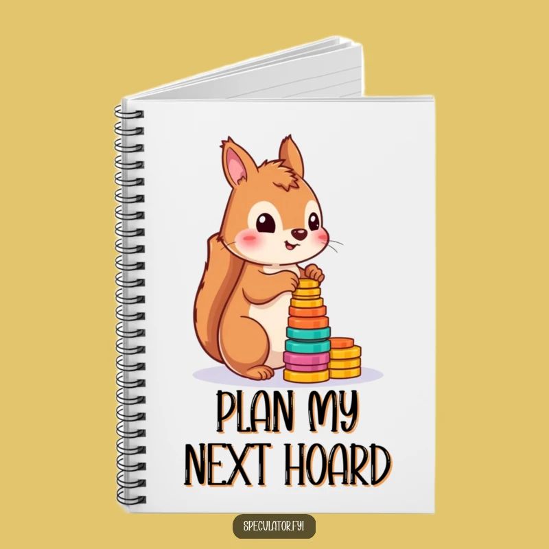 Funny Squirrel Counting Tokens Notebook: Jot Down Ideas with Playful Charm
