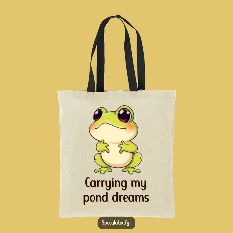Funny Frog Tote Bag: Stylish Speculative Hopper, a Practical Humorous Gift